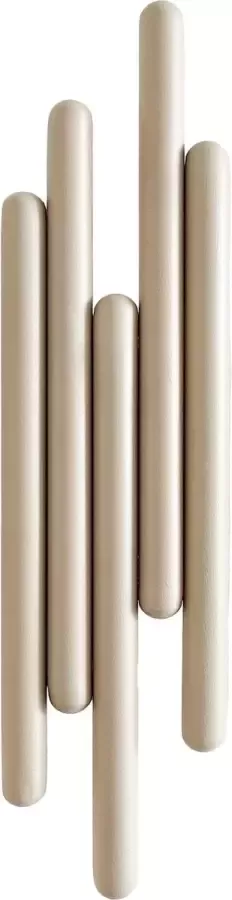 XLBoom Tuub Kapstok Small RVS Quartz 9 5 × 6 × 37 5 cm