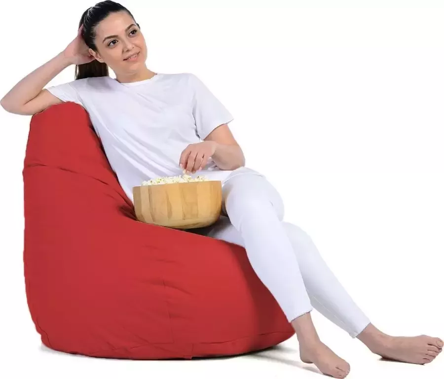 Xoft Living Sugarpufy Teardrop Zitzak Waterafstotend Rood - Foto 3