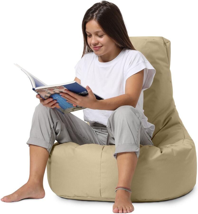 Xoft Living – Gaming Zitzak – Beige – Ergonomisch – Teens & Volwassenen