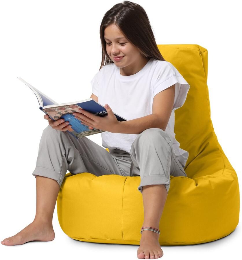 Xoft Living – Gaming Zitzak – Geel – Ergonomisch – Teens & Volwassenen