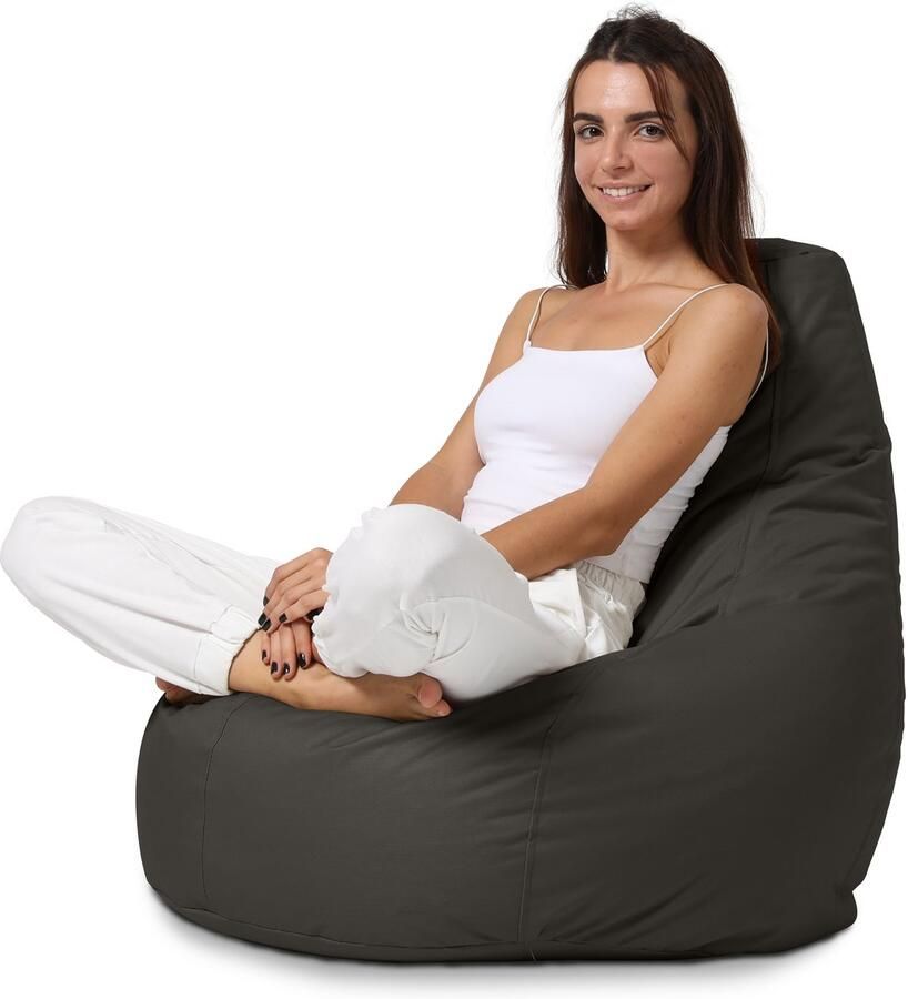 Xoft Living Sugarpufy Teardrop Zitzak Waterafstotend Zwart