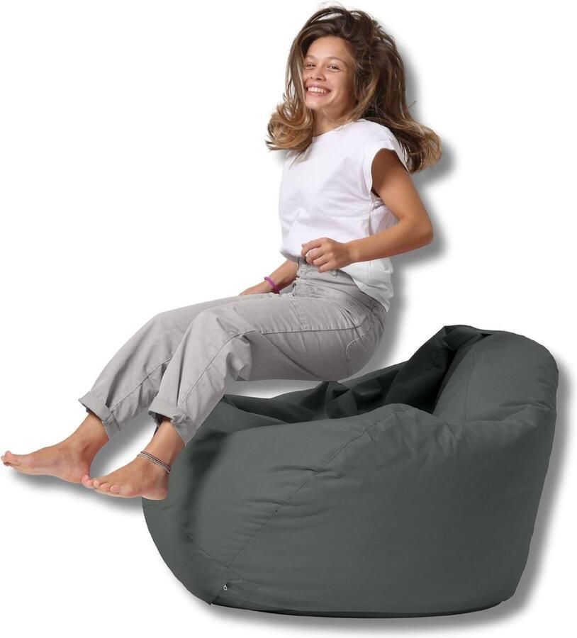 Xoft Living – Zitzak – Premium XXL – Antraciet – Waterafstotend