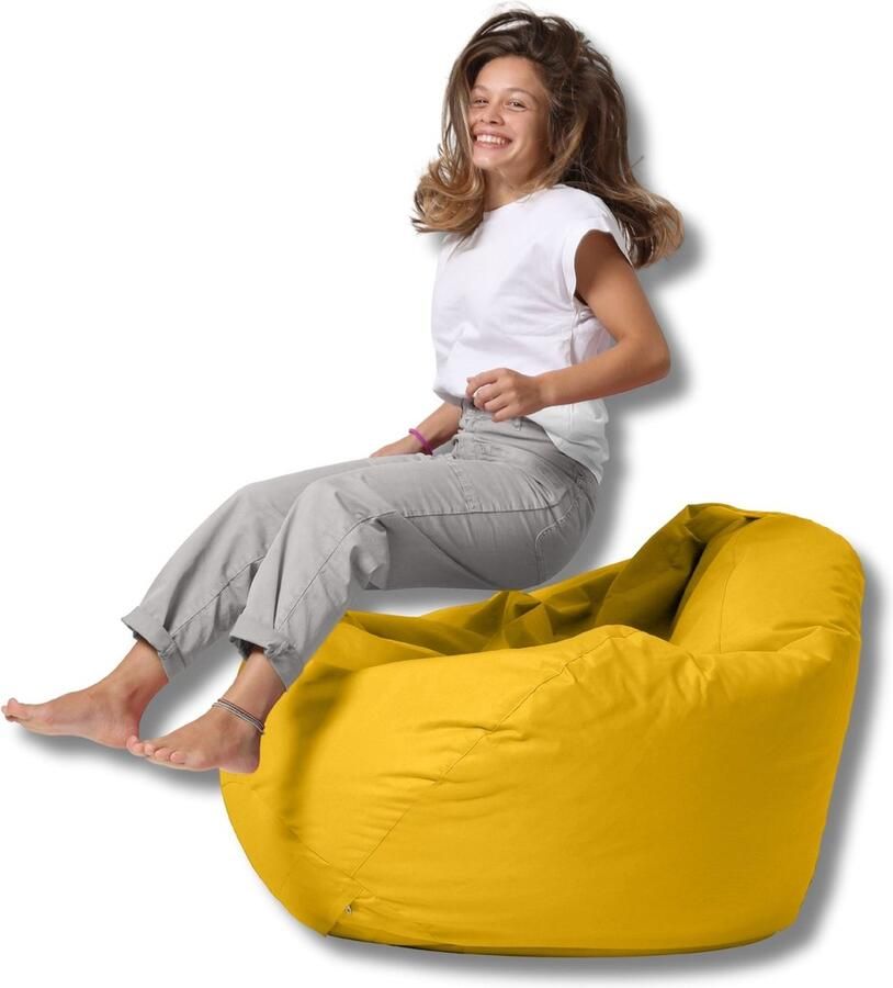 Xoft Living – Zitzak – Premium XXL – Geel – Waterafstotend