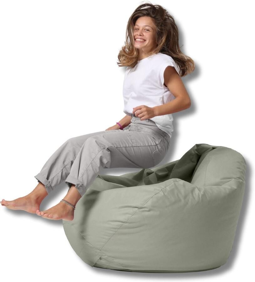 Xoft Living – Zitzak – Premium XXL – Grijs – Waterafstotend