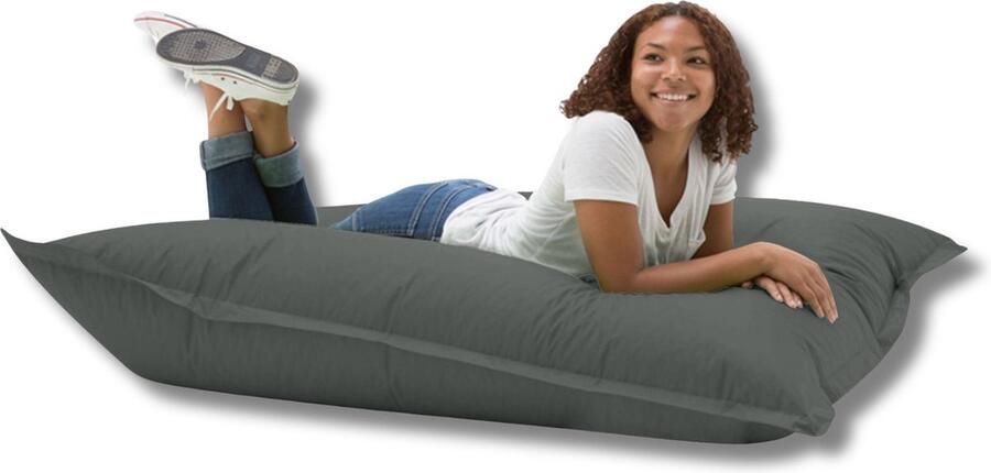 Grote Kussen Zitzak Zitkussen 100x150 Fatboy Volwassenen & Kinderen Binnenshuis Buitenshuis-Antraciet