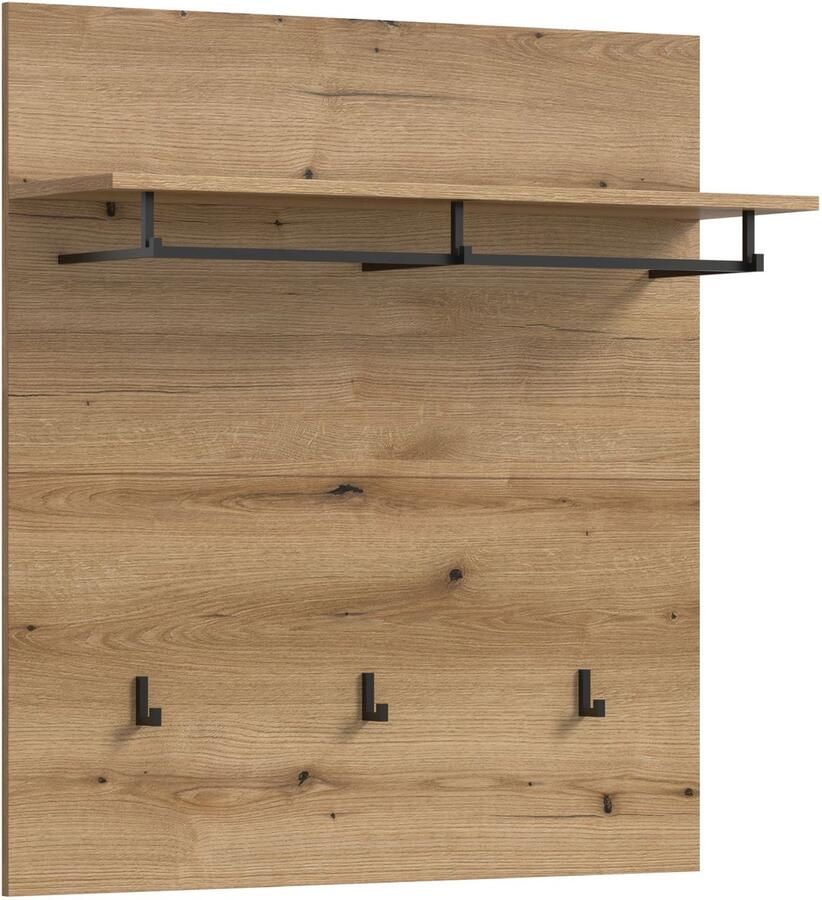 Xonox Kapstokkenpaneel Scout Evoke Oak 90x98x27 Cm Wandkapstokken Bruin Spaanplaat - Foto 1