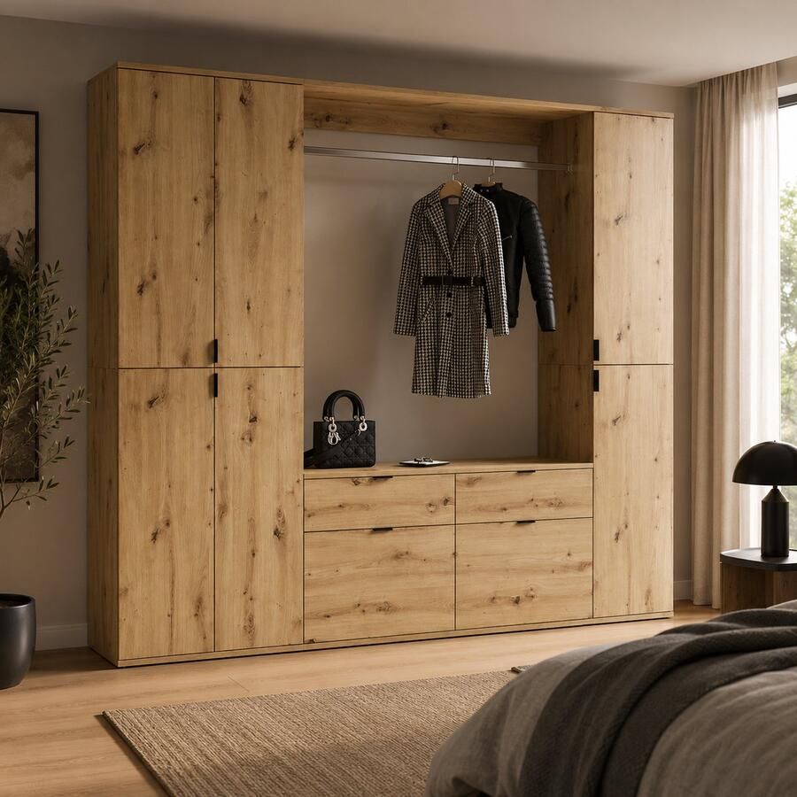 Xonox.Home Garderobecombinatie Project X Artisan eiken imitatie 212x193x34 cm - Foto 2