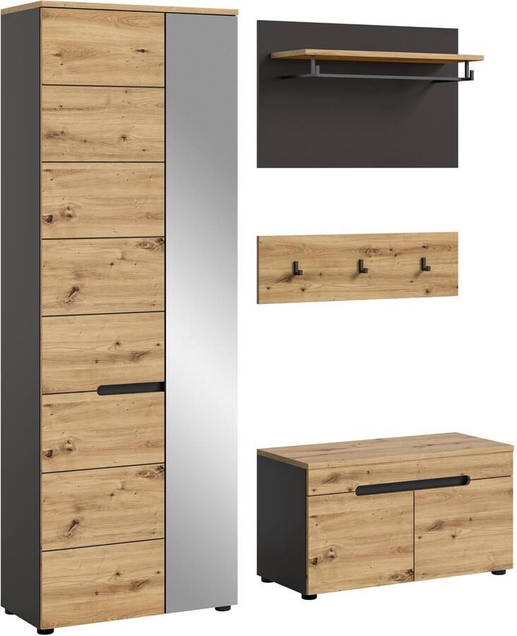 Xonox.Home Canu garderobe opstelling eiken decor