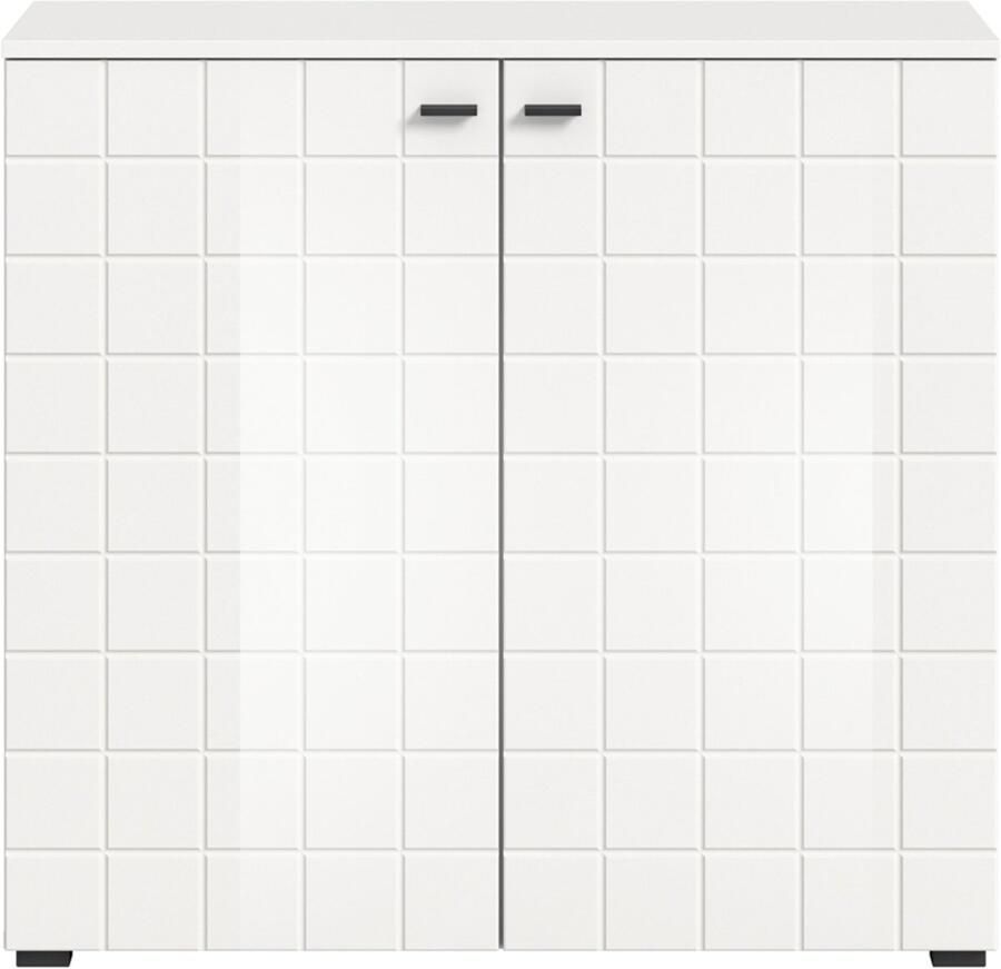Hioshop Monte dressoir 2 deuren wit hoogglans - Foto 2