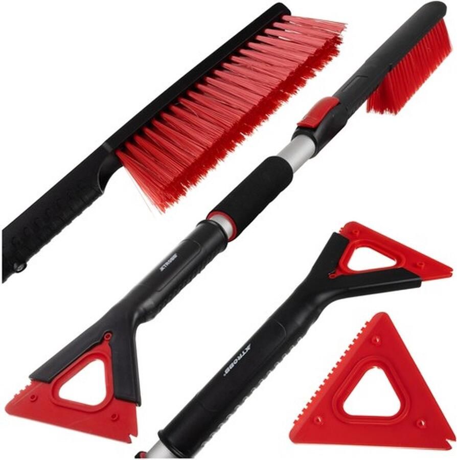 XTROBB PREMIUM Telescopische IJskrabber Multifunctionele Sneeuwborstel Winter Auto Accessoires 86 tot 103 cm