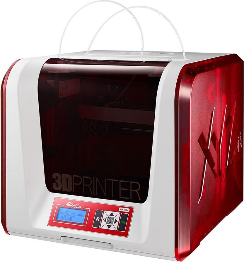 XYZprinting XYZ Printing da Vinci Jr. 2.0 Mix 3D printer FREE for: 24 600g PLA filament 15 maintenance tools modelling software and video tutorials Dual-feeding Wireless 15x15x15cm Built Vol