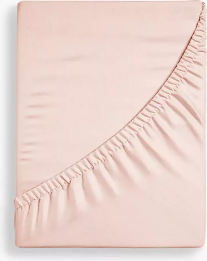 Y-NOT Crispy Cotton Hoeslaken Matras 90x200 tot 25 cm matrasdikte 100% Katoen 180 draaddichtheid Oud Roze