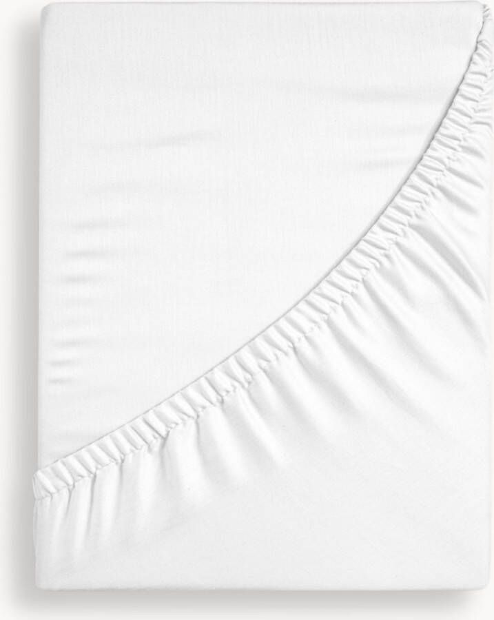 Y-not Y-NOT Crispy Cotton Hoeslaken Matras 140x200 tot 25 cm matrasdikte 100% Katoen 180 draaddichtheid Wit