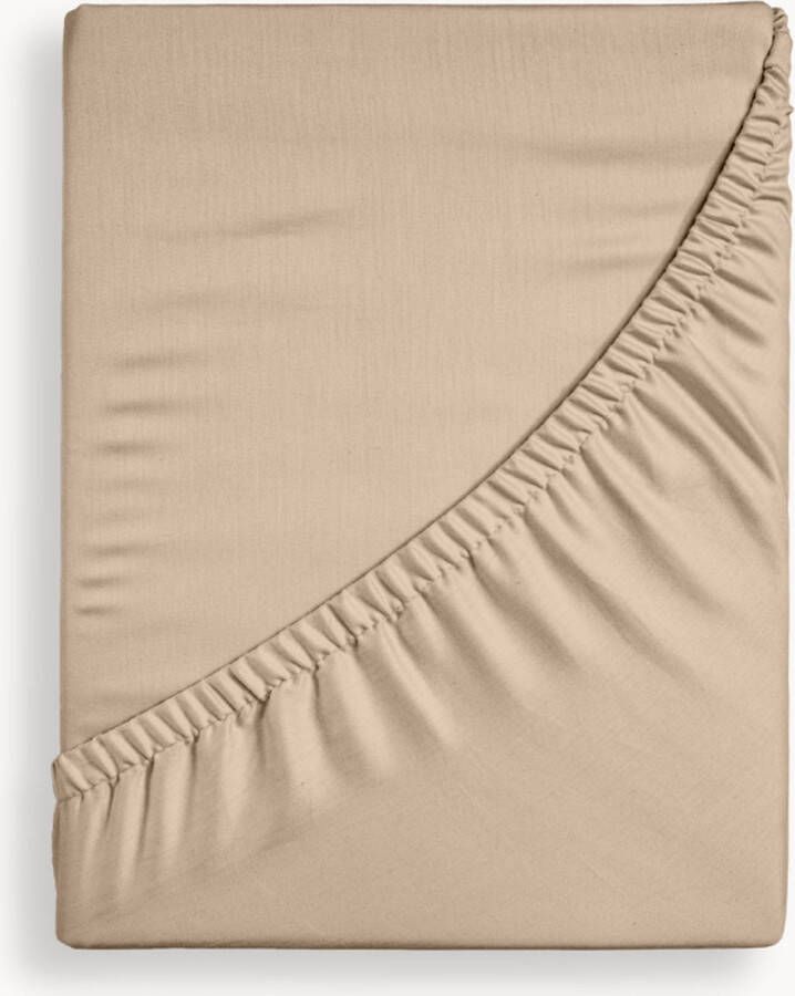 Y-not Y-NOT Crispy Cotton Hoeslaken Matras 180x200 tot 25 cm matrasdikte 100% Katoen 180 draaddichtheid Zand