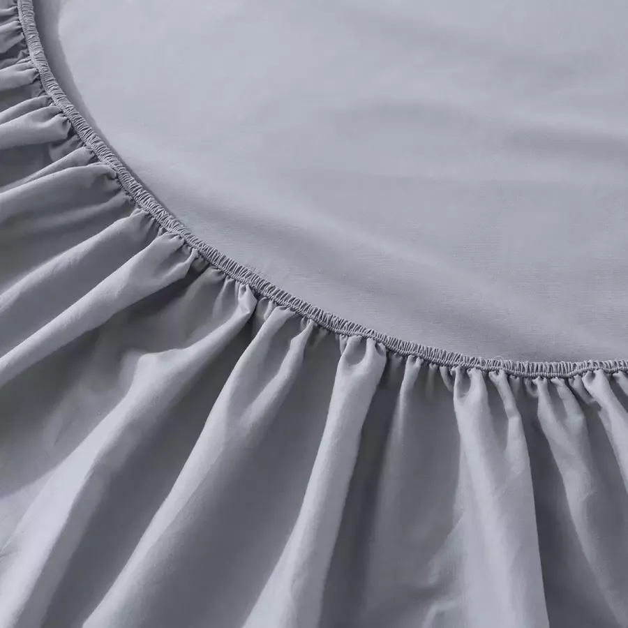 Jaquet Bedding 100% Katoen Anti-allergie Hoeslaken voor tweepersoons Boxspring matras-180x200x25cm 30cm-Grijs
