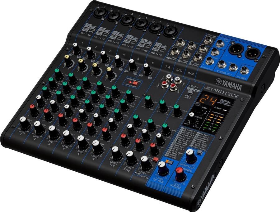 Yamaha MG12XUK Mengpaneel 12-kanaals met effect processor