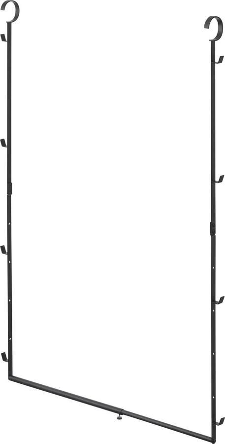 Yamazaki 2-laags Uitschuifbaar Kledingrek Smart Zwart