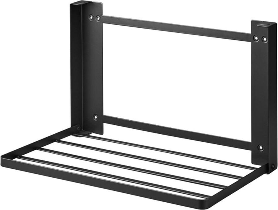Yamazaki Opvouwbare Wandplank Tower Zwart