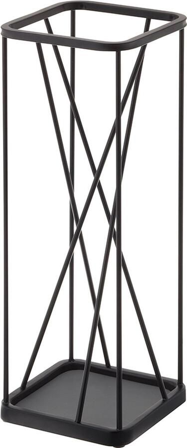 Yamazaki Paraplubak Parapluhouder 9 Square zwart RVS - Foto 3