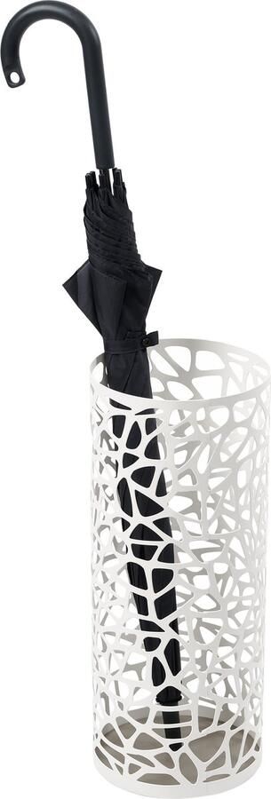 Yamazaki Paraplubak Parapluhouder Nest Rond wit RVS