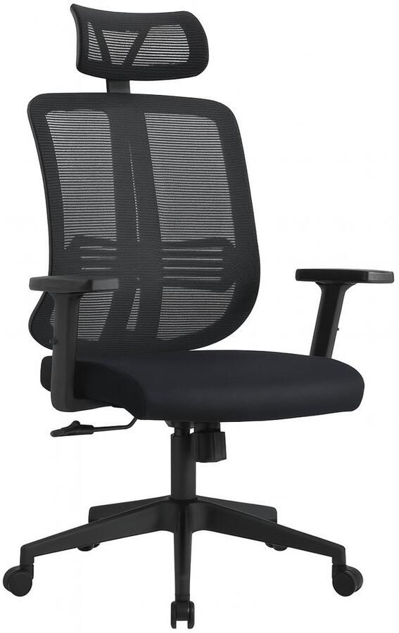 Yar Ergonomische Bureaustoel – Ademend Mesh Rugleuning – Luxe Comfort Stoel voor Kantoor & Thuiswerkplek – Zwart