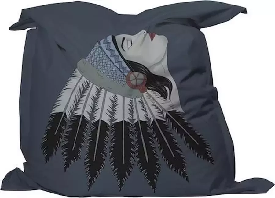 YFS Zitzak Native American Woman Medium 135x135cm