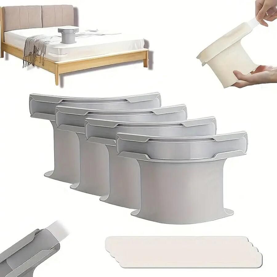 Yonko 4x Bed Lakenspanner Hoekenclips Matras Klem -Sheet Holders Anti-Slip-Onderlaken Spanners-Bed-Accessoires-Beddekens-Klemmen-Non-Slip-Fasteners-Voor-Matrassen-Rechthoekig-Summer-Must-Have