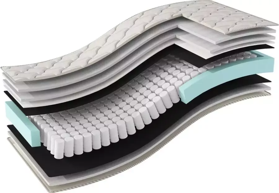 Sleepingoutlet Pocketveer Matras Koudschuim 20 cm 140x200