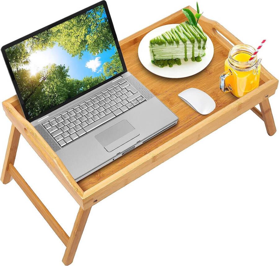 Your World Bed lade tafel met inklapbare poten ontbijt op bed of gebruik als tv-tafel laptopcomputerlade snackbak