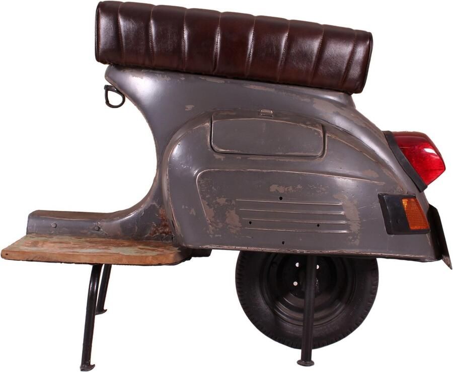 YourPlace Barkruk Automotive Grijs 110cm Metaal - Foto 2