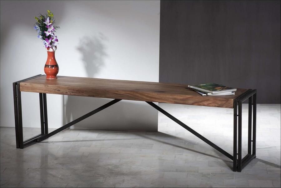 Artistiq Living Artistiq Eetkamerbank Krystol Acaciahout Bruin - Foto 3