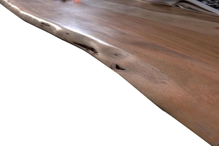 Artistiq Living Artistiq Boomstam Eettafel Tinata Acaciahout 140 x 80cm Walnoot - Foto 4