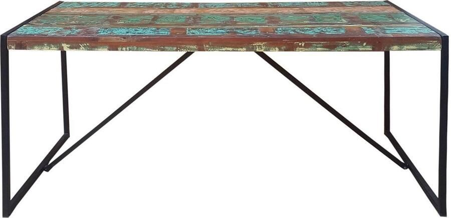 Artistiq Living Artistiq Eettafel Bali Vintage multicolor Hout Meerkleurig - Foto 3