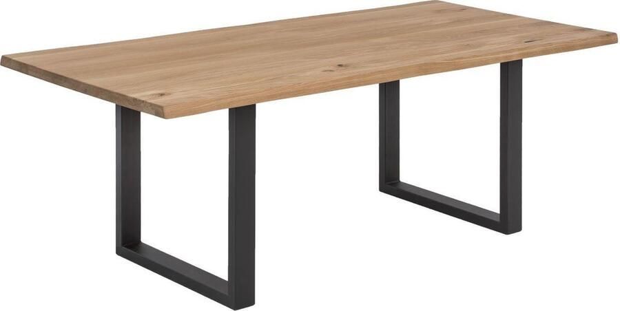 SIT Eettafel Tops&Tables met tafelblad van wildeiken met boomstamrand vintage - Foto 2