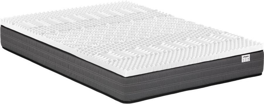 Vente-unique Set 160 x 200 cm matras met pocketveren van 20 cm + dekmatras met vormgeheugen met 7 zones van 5 cm dik AMBRACIE van YSMÉE L 200 cm x H 20 cm x D 160 cm