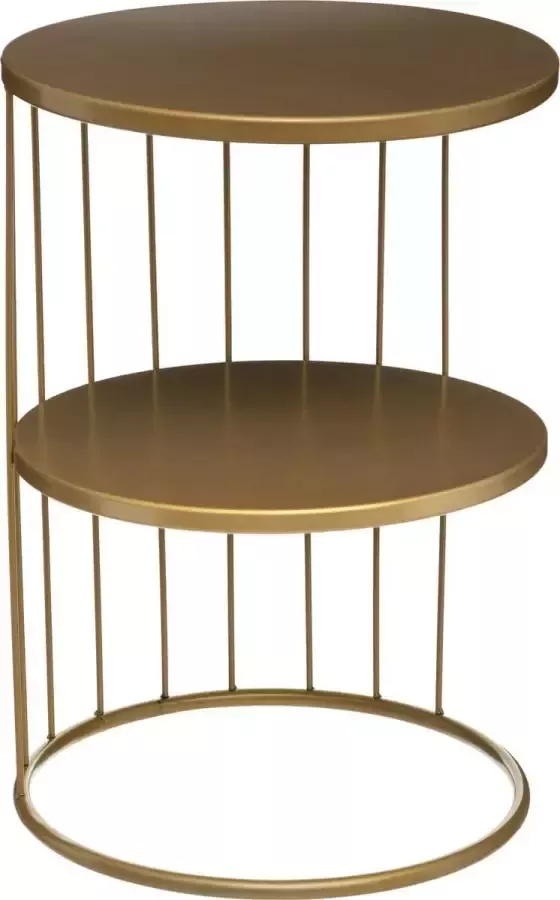 YSR Bijzettafel In Origineel Design Van Metaal Kobu-goud Hoogte 52 cm Archi Vrouwelijk