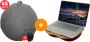 YUGN Vitality Ergonomische Zitbal 65 CM en Laptopkussen 15 inch Inclusief pomp Cadeau tip Sinterklaas - Thumbnail 2