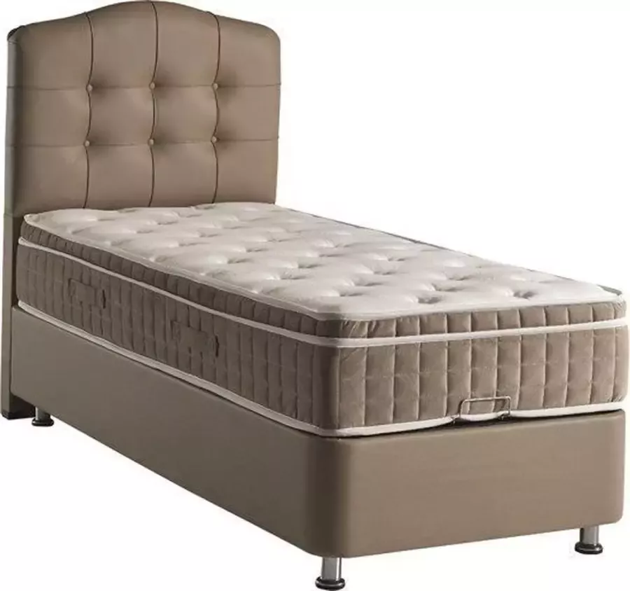Zaansebedden 1 persoons Boxspring met opbergruimte – 90x200 boxspring met opbergruimte Zwart