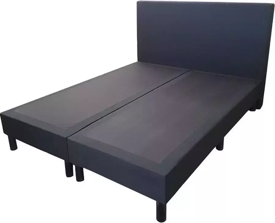 Zaansebedden Boxspring Basic zonder matras zwart gestoffeerd 180X200