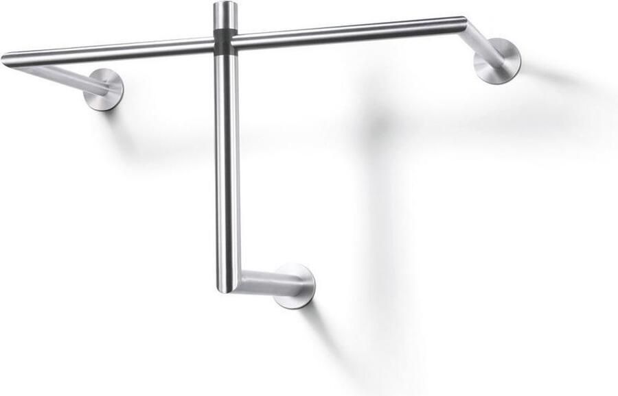ZACK Garderoberek 50679 Wandkapstok 67x36cm RVS Chroomgrijs