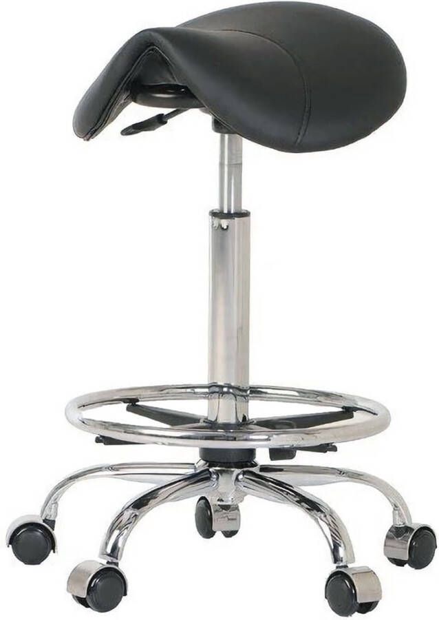 Zadelkruk Nederland Zadelkruk De Luxe Hoog Zithoogte 70 84cm kruk op wielen krukje werkkruk zadelkruk bureaukruk kapperskruk verstelbaar draaikruk tabouret zadelkruk met rugleuning tot 160kg