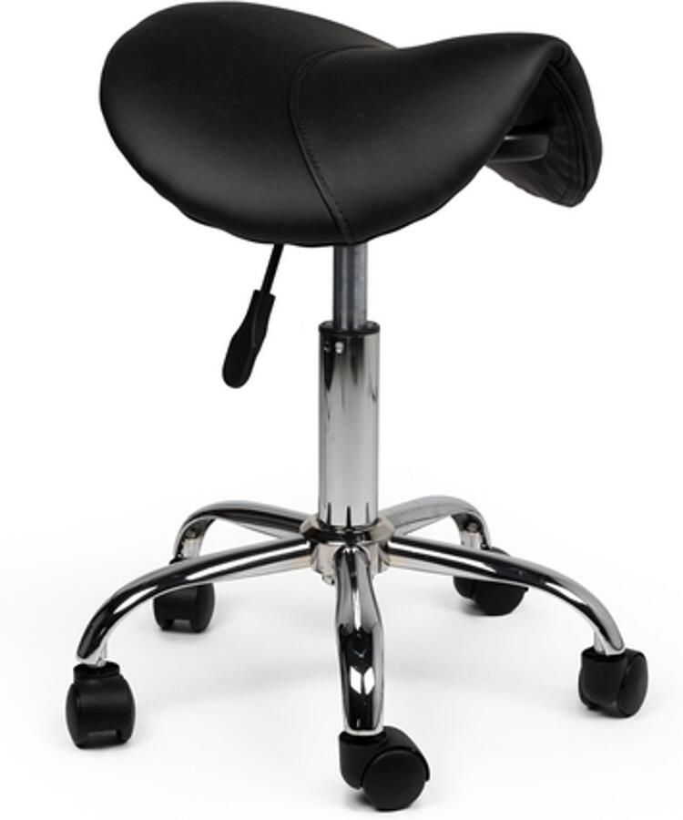 Zadelkruk Nederland Zadelkruk Antaris Zwart Laag Zithoogte 40 58cm kruk op wielen zadelkruk op wielen krukjes werkkruk zadelkruk bureaukruk kapperskruk verstelbaar draaikruk tabouret zadelkruk met rugleuning tot 160kg