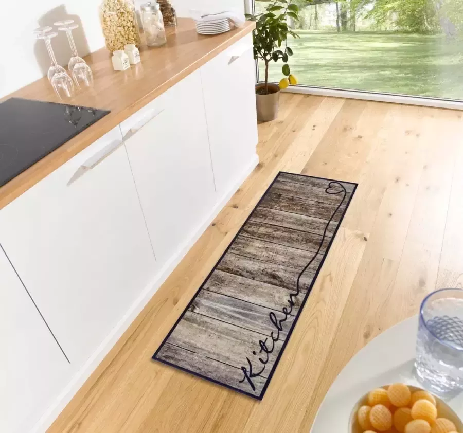 Zala Living Design Keukenloper Wasbaar 30°C taupe 50x150 cm