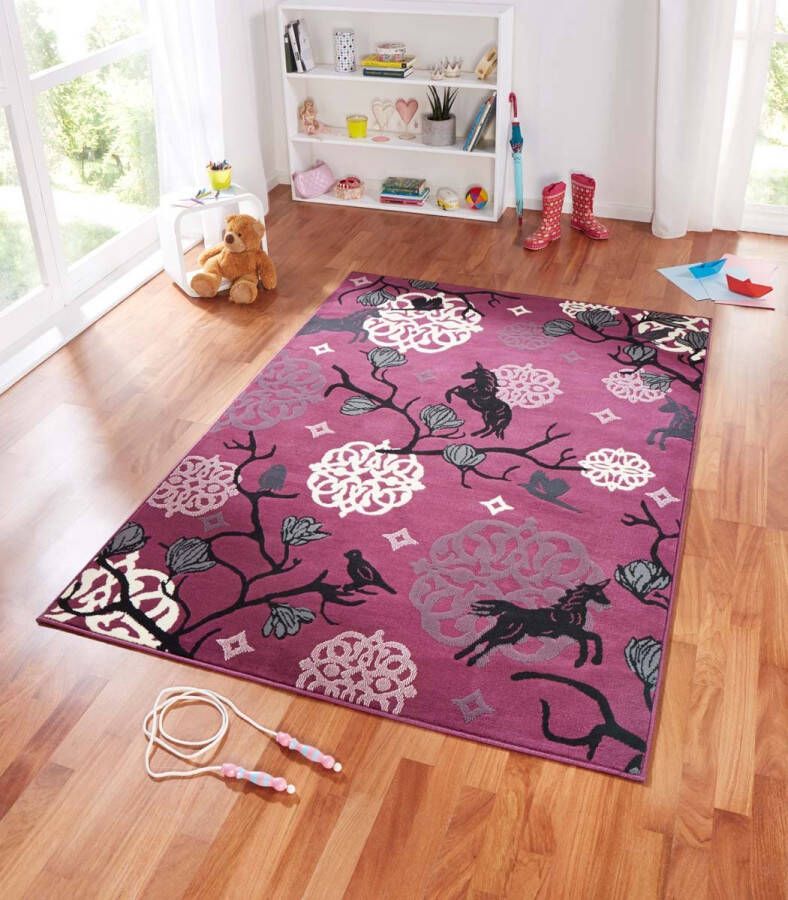 Zala Living Vloerkleed paard Bambini violet 140x200 cm