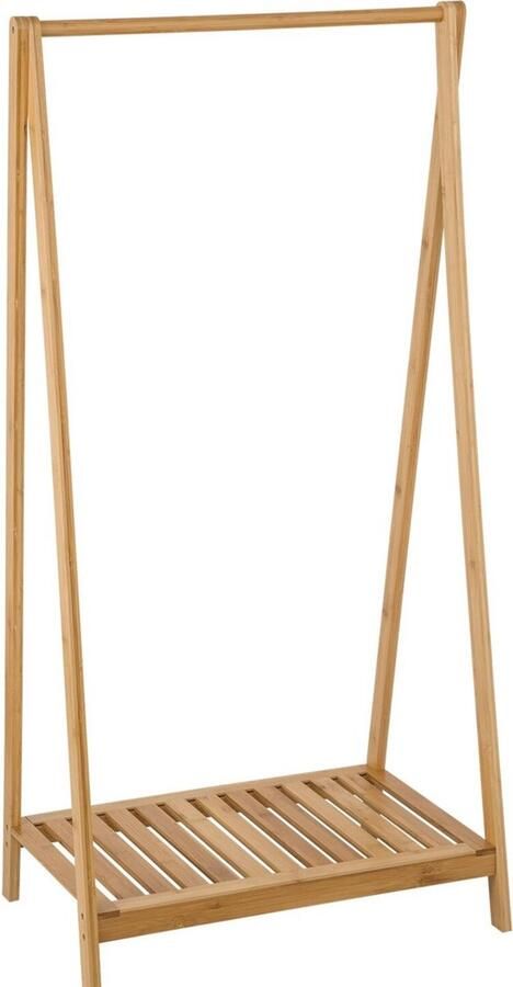 Zaltino Bamboe Kledingrek Vrijstaande Kledingstang Hout 60x35x120 cm