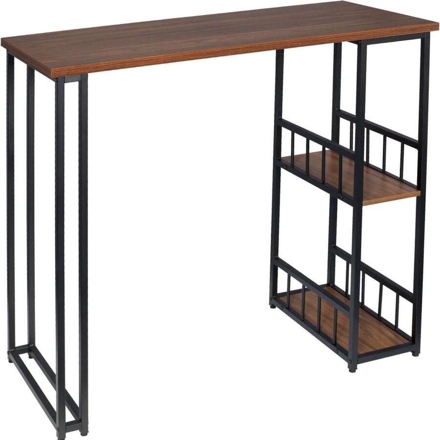 Zaltino Bartafel met Opslagruimte Voor Binnen en Buiten Zwart Donker Beuk