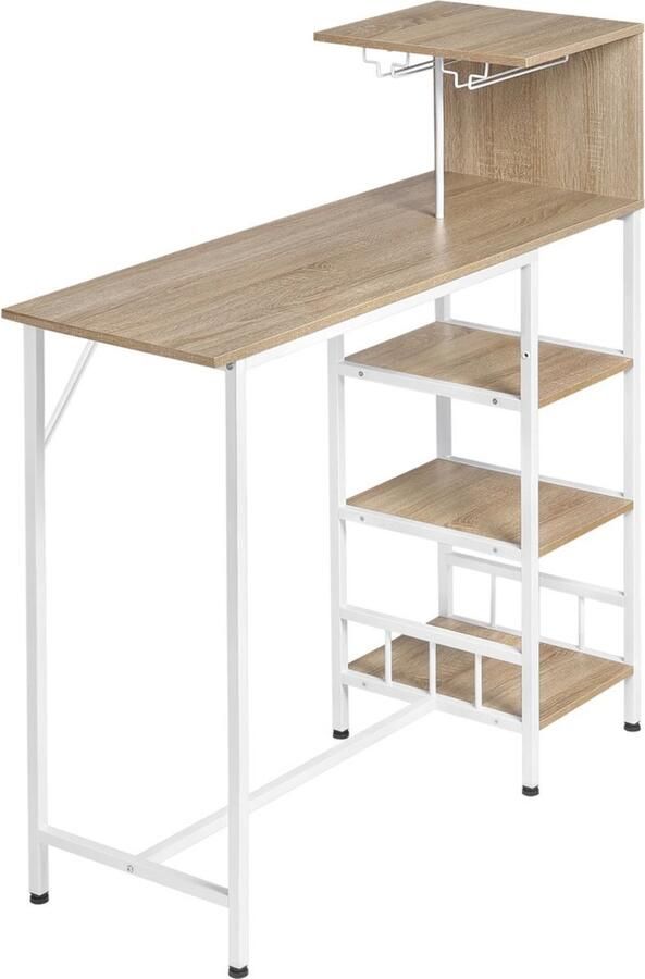 Zaltino Bartafel Voor Keuken Licht Eik Hout 108.5x40x125.5 cm