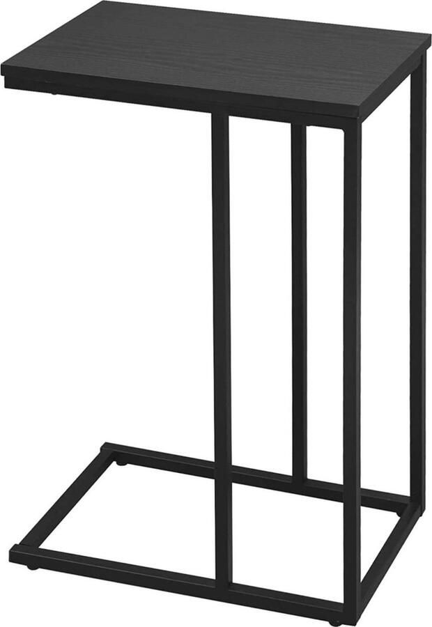 Zaltino Bijzettafel Hout Laptop- & Salontafel Zwart 45x25x63.5 cm