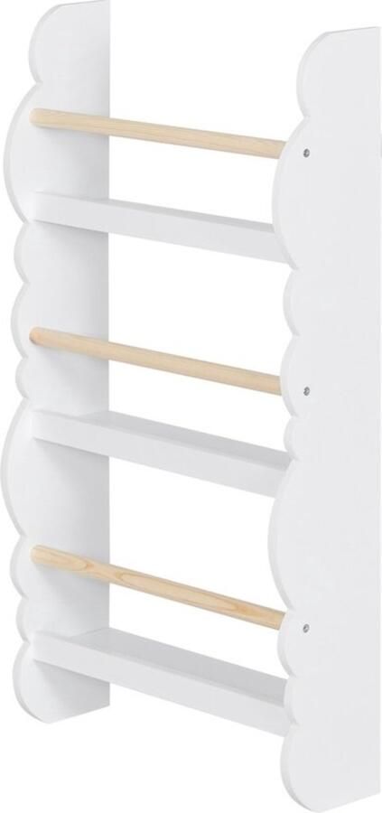 Zaltino Boekenkast Voor Kinderen Boekenrek Met 3 Planken Wit Hout