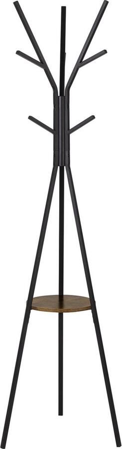 Zaltino Staande Kapstok Met 9 Haken Voor Gang Woonkamer & Slaapkamer Zwart